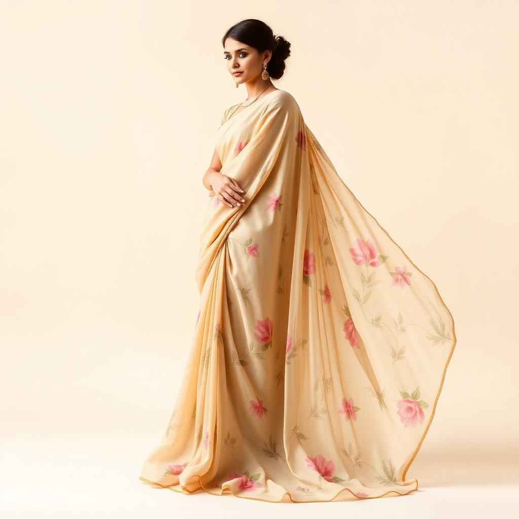 Nude Beige Printed
