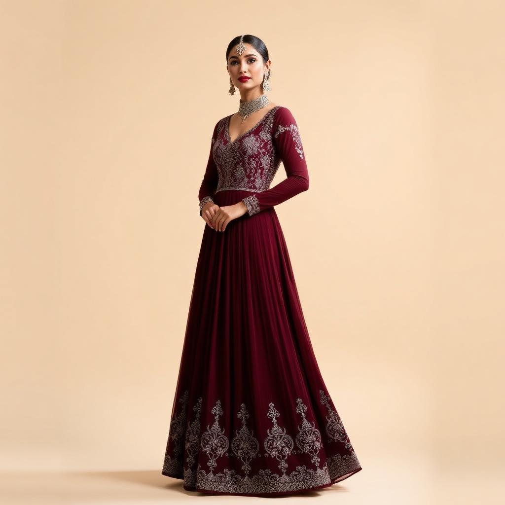 Laal Maroon Anarkali