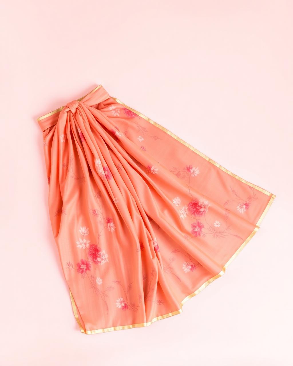 Gulbahar Peach Printed
